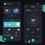 Alliance website dark dashboard design